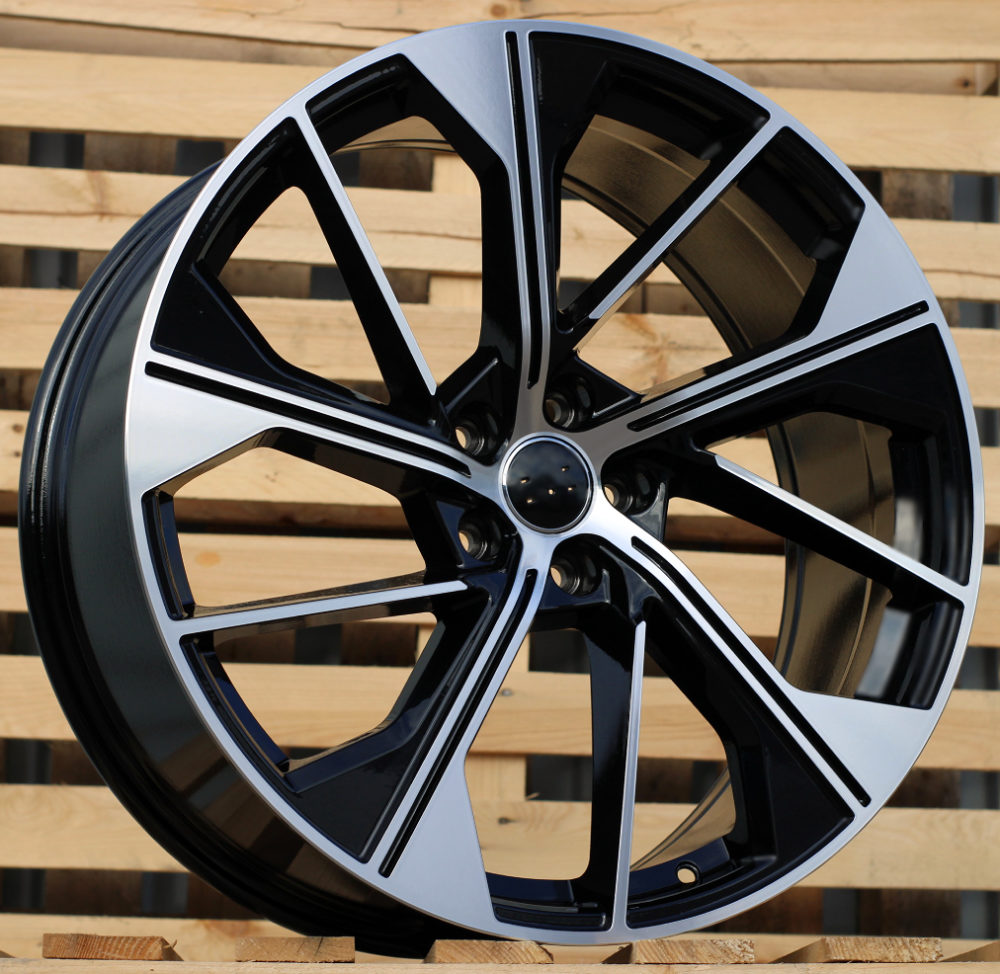 AUDI 8,5x20 5x112 ET35 66,6 B5907 Noir poli