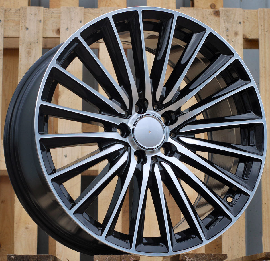 MERCEDES 9x19 5x112 ET45 66,6 B5909 Noir poli