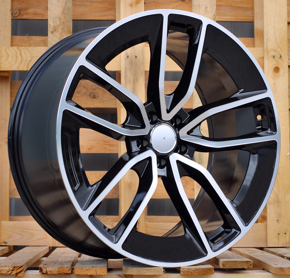 MERCEDES 11,5x22 5x112 ET53 66,6 B5949 Noir poli