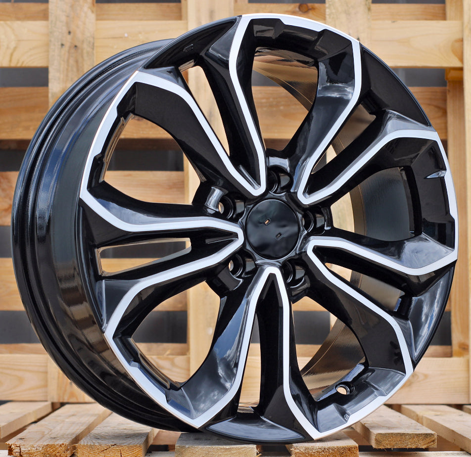 HONDA 7,5x18 5x114,3 ET45 64,1 B5961 Noir poli