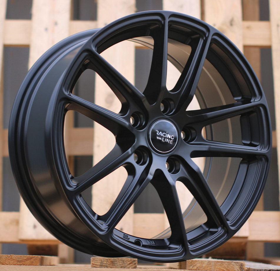 7x16 5x100 ET40 57,1 BK1155 Noir semi-mat