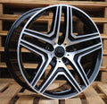 MERCEDES 7,5x16 5x112 ET38 66,6 BK206 Noir poli