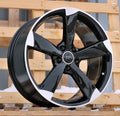 AUDI 8,5x19 5x112 ET45 66,6 BK217 Noir poli