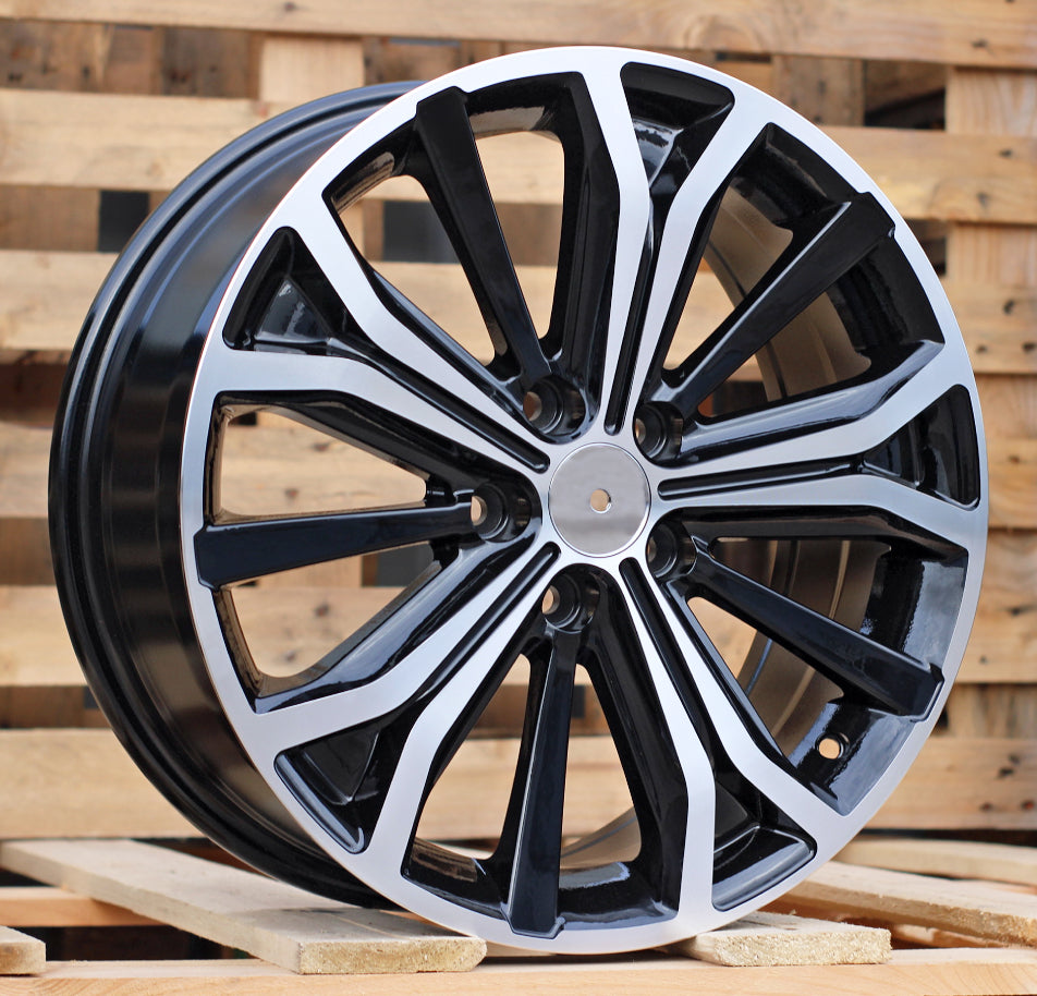 PEUGEOT 7x17 5x108 ET46 65,1 BK591 Noir poli