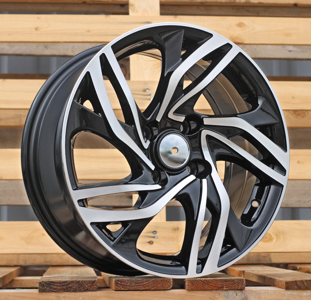 CITROËN 7x16 4x108 ET25 65,1 BK607 Noir poli