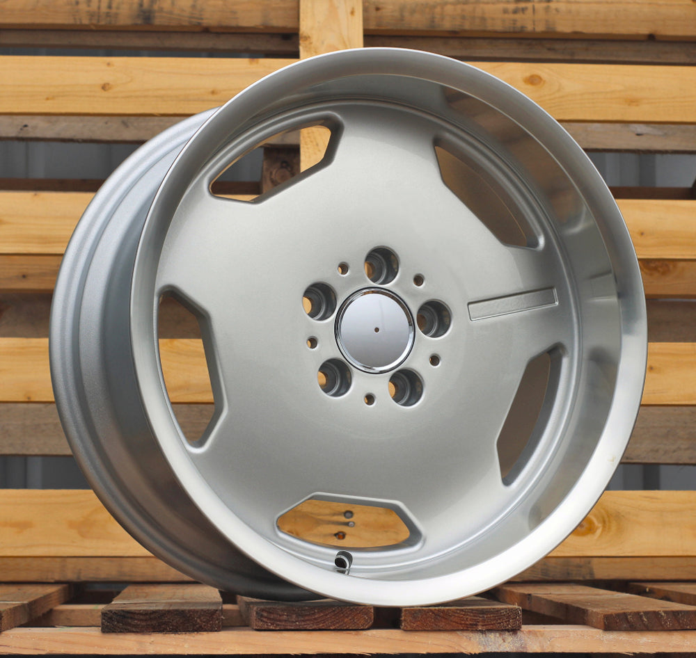 MERCEDES 8x17 5x112 ET35 66,6 BK632 Argent bord poli