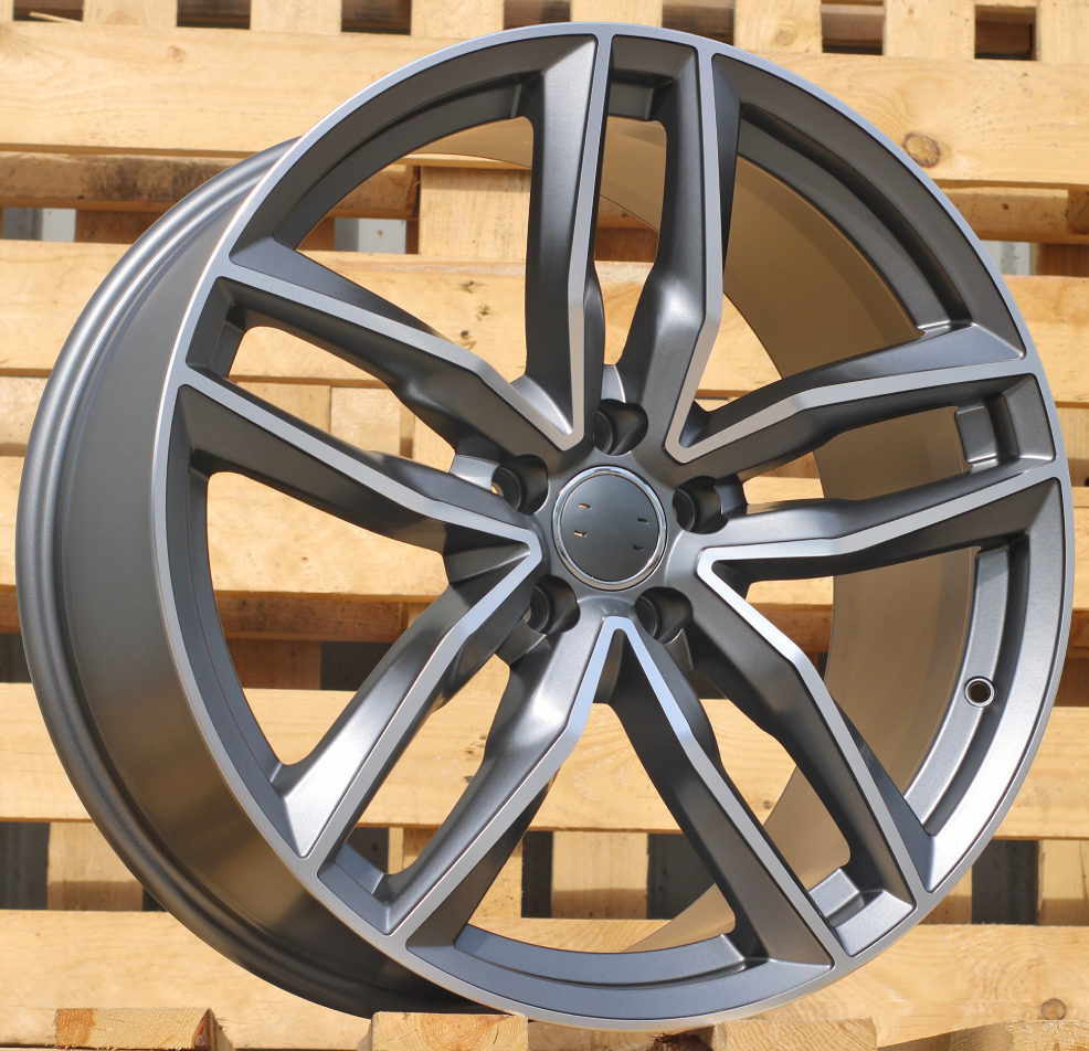 AUDI 9x20 5x112 ET33 66,6 BK690 Gris poli semi-mat