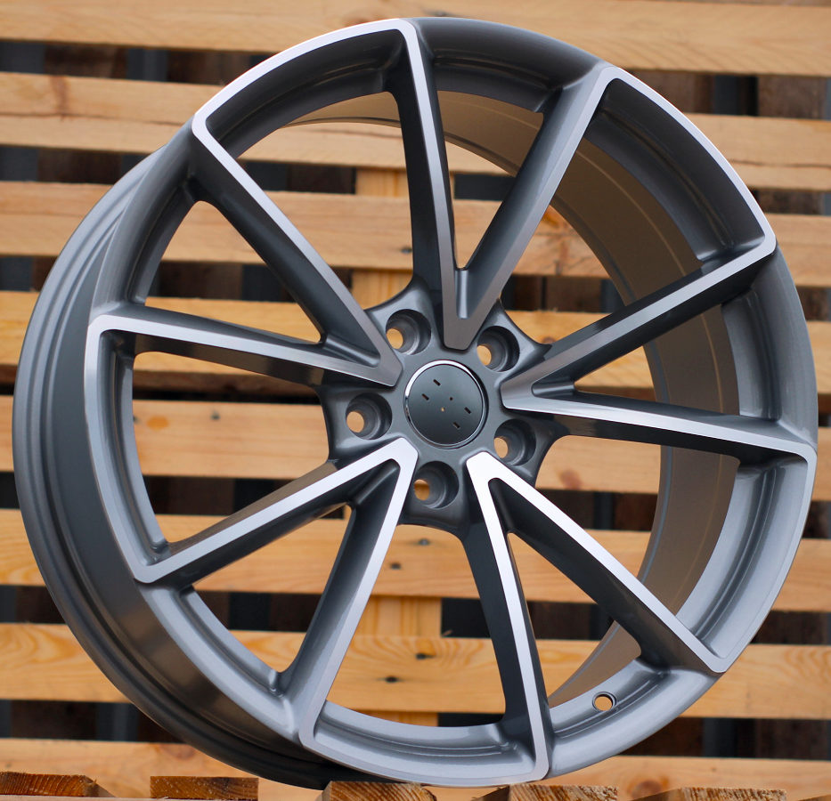 AUDI 8x18 5x112 ET42 66,6 BK703 Gris poli
