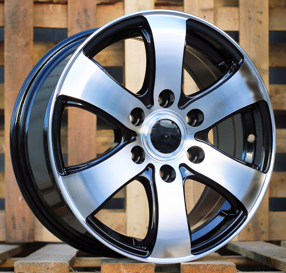 MERCEDES 7x16 6x130 ET55 84,1 BK747 Noir poli