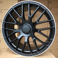 MERCEDES 8x19 5x112 ET45 66,6 BK912 Noir semi-mat bord poli