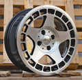 7x15 4x100 ET24 57,1 BK927 Noir poli