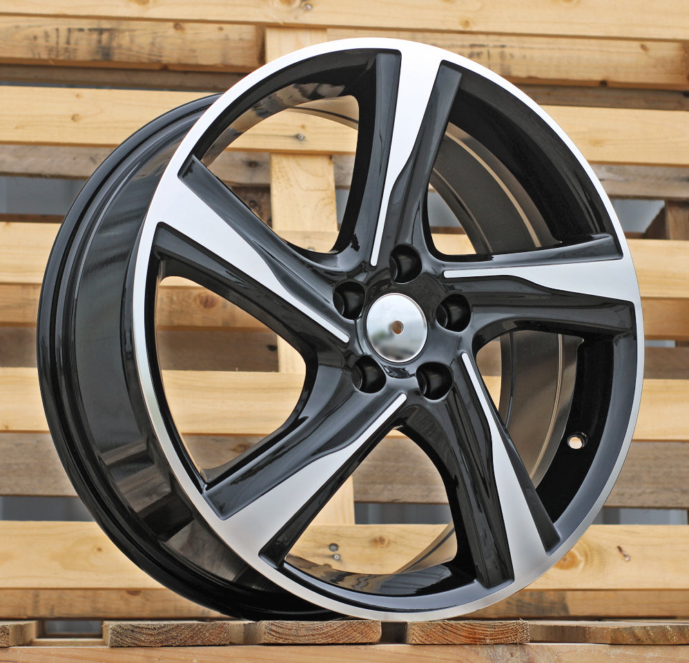 VOLVO 7,5x18 5x108 ET49 63,4 BY115 Noir poli