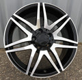 MERCEDES 8x18 5x112 ET45 66,6 BY274 Noir poli