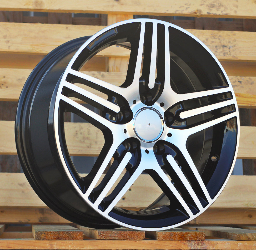 MERCEDES 7,5x16 5x112 ET35 66,6 DW202 Noir poli