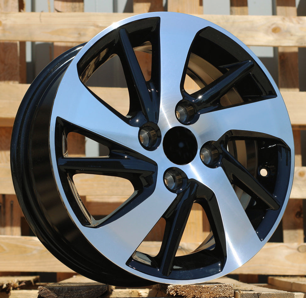 TOYOTA 5,5x15 4x100 ET45 54,1 F0458 Noir poli