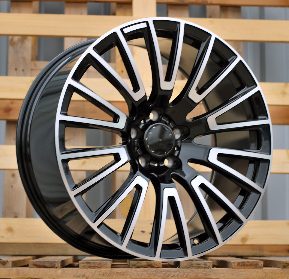 MERCEDES 10x22 5x130 ET36 84,1 F1070 Noir poli