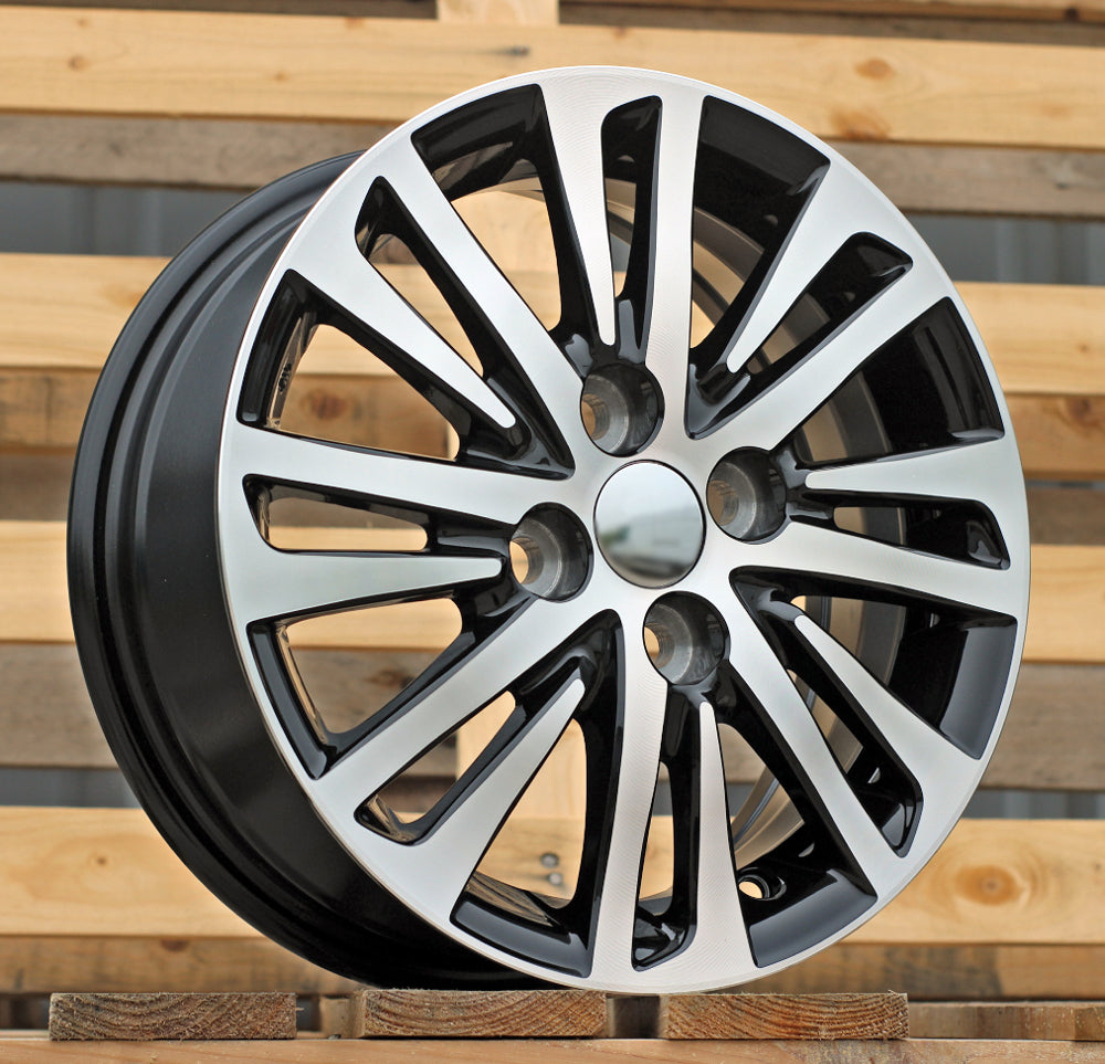 TOYOTA 5,5x14 4x100 ET45 54,1 F1438 Noir poli