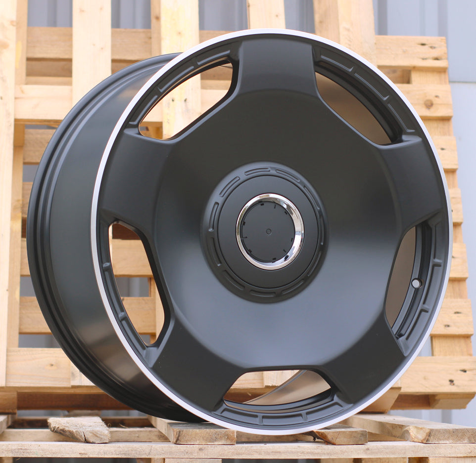 MERCEDES 8,5x20 5x112 ET35 66,6 F5133 Noir semi-mat bord poli
