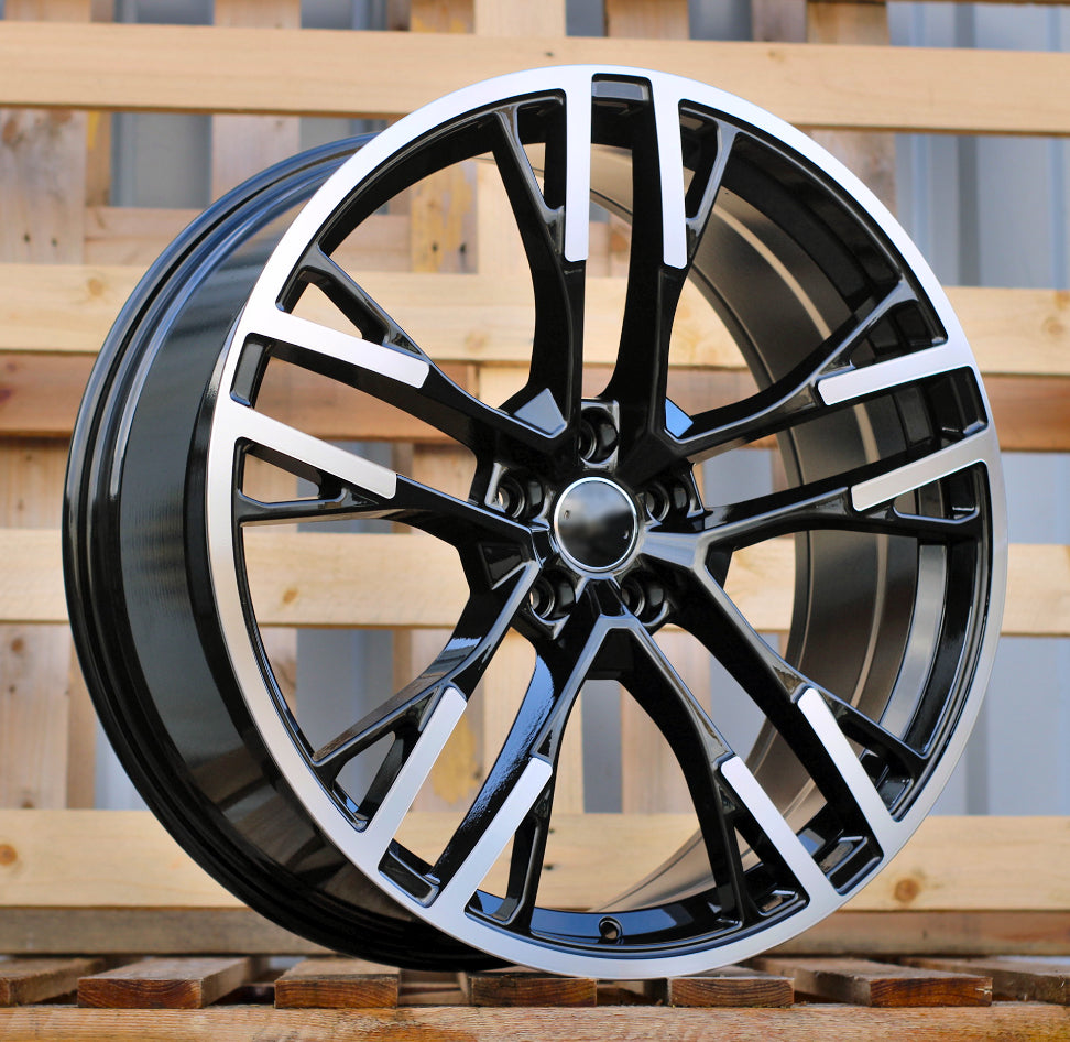 AUDI 8,5x20 5x112 ET34 66,6 F726 Noir poli