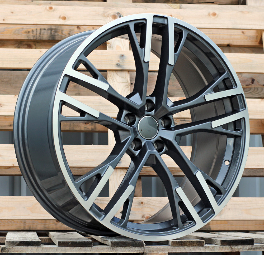 AUDI 9x21 5x112 ET30 66,6 F726 Gris poli
