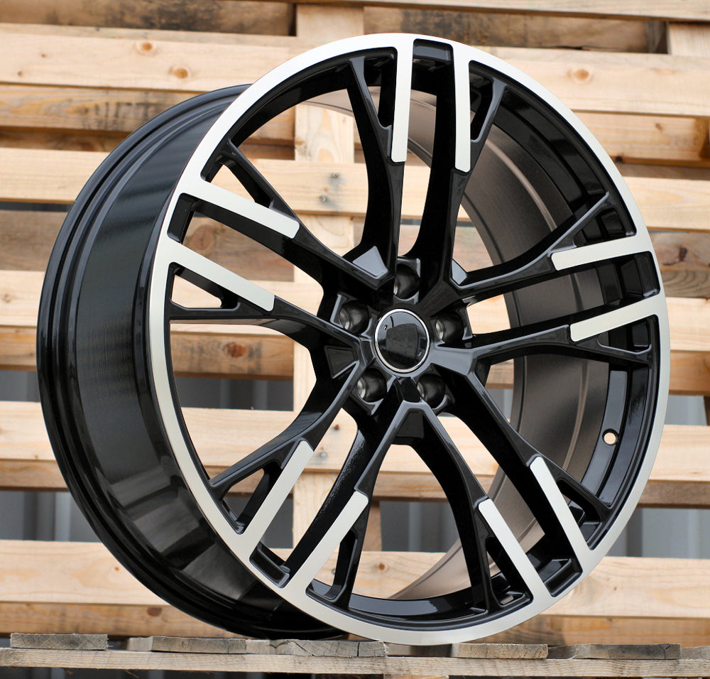 AUDI 9x21 5x112 ET30 66,6 F726 Noir poli