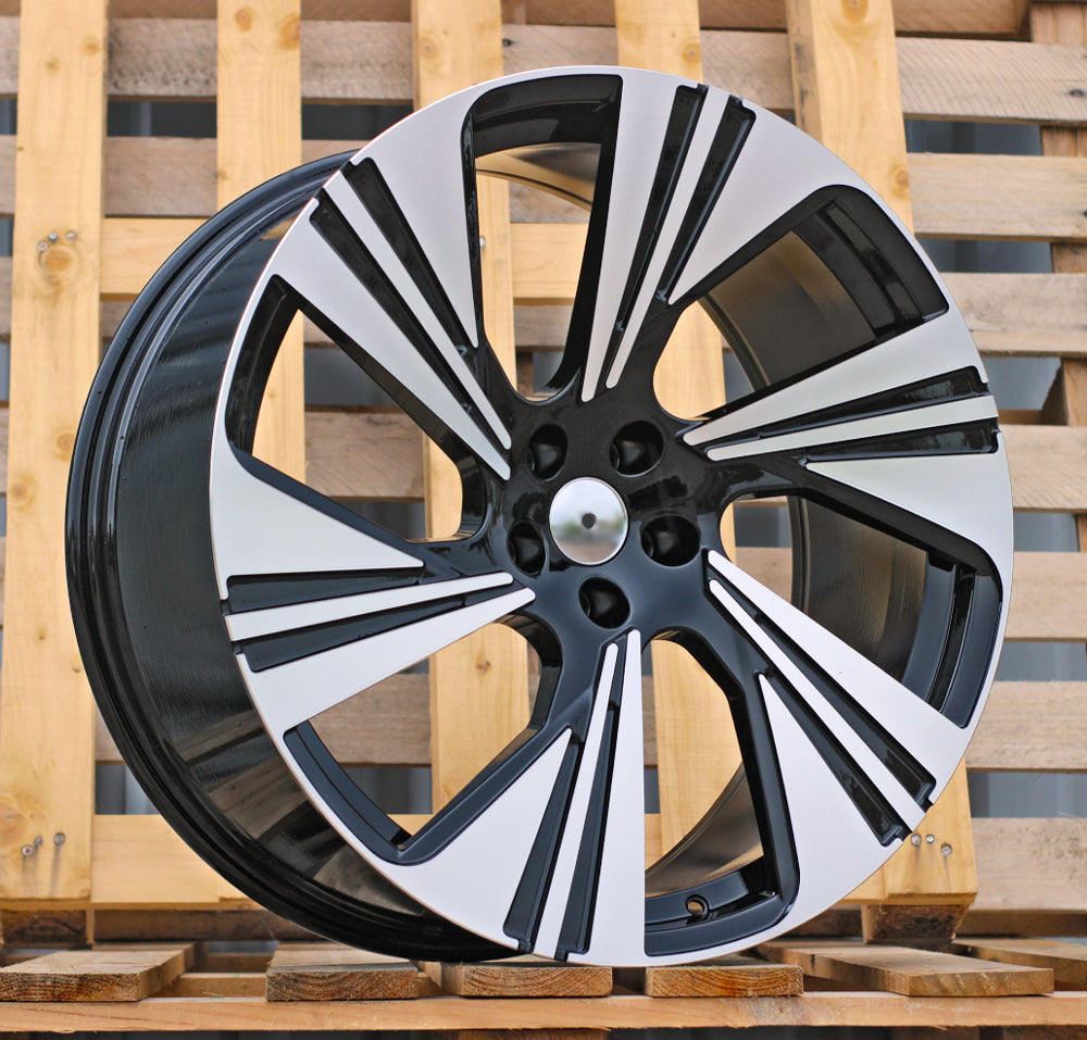 AUDI 10x22 5x112 ET20 66,6 FB007 Noir poli