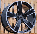PORSCHE 11x21 5x130 ET58 71,6 FB0472J Noir poli