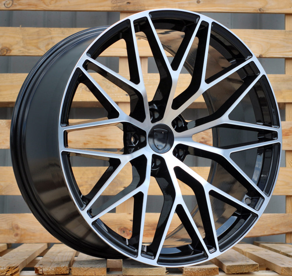 PORSCHE 11x21 5x130 ET58 71,6 FB1705 Noir poli