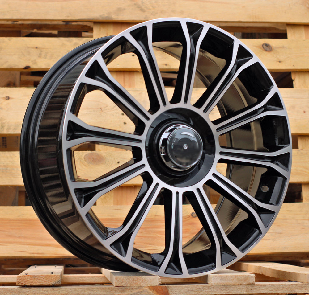 MERCEDES 9,5x20 5x112 ET43 66,6 FBX003 Noir poli