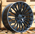 MERCEDES 8x18 5x112 ET43 66,6 FBX132 Noir semi-mat bord poli