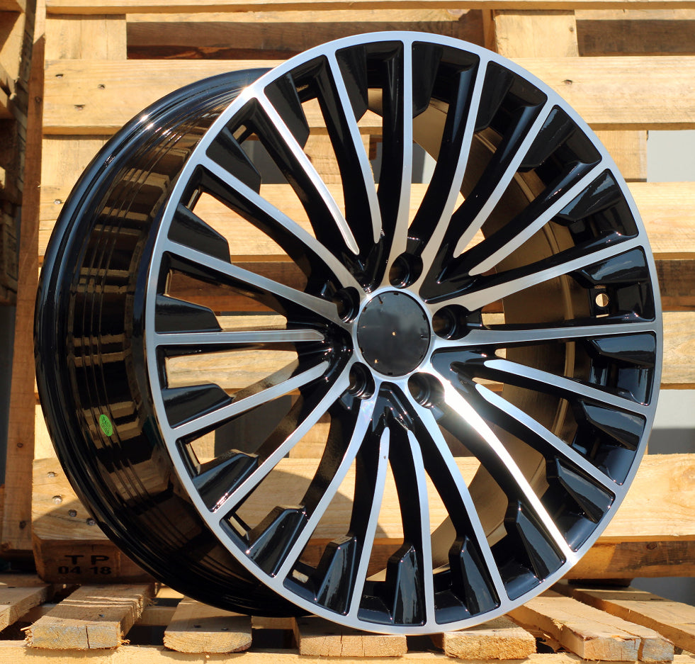 MERCEDES 9,5x20 5x112 ET45 66,6 FBX132 Noir poli