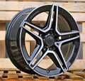 MERCEDES 9,5x19 5x112 ET45 66,6 FBX142 Noir poli