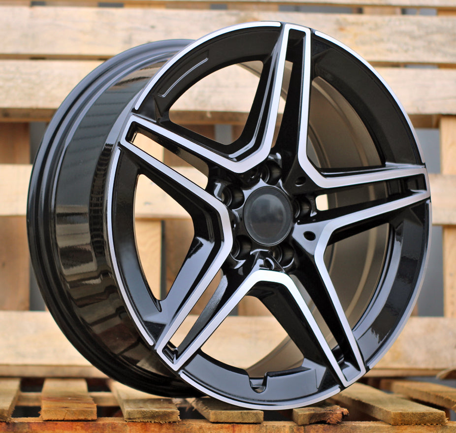 MERCEDES 8,5x19 5x112 ET40 66,6 FBX142 Noir poli