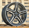 MERCEDES 9,5x20 5x112 ET45 66,6 FBX142 Noir poli