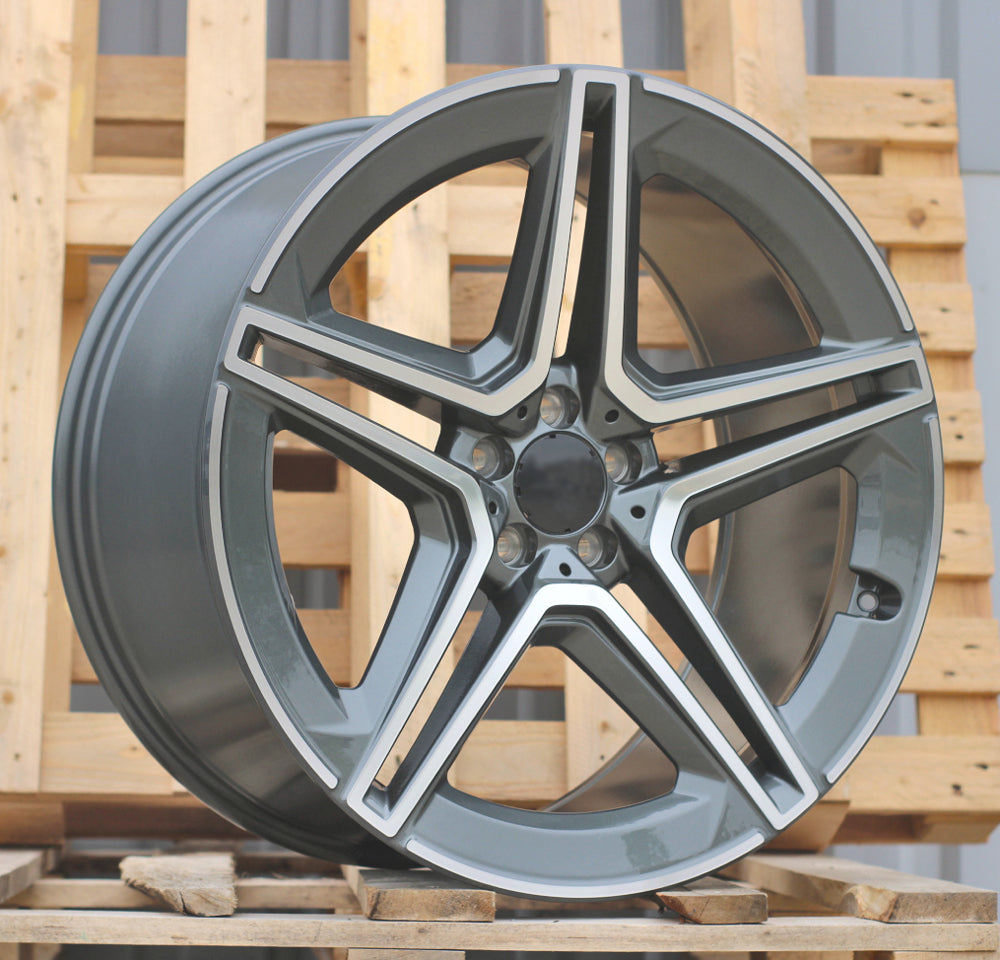 MERCEDES 9,5x22 5x112 ET45 66,6 FBX142 Gris poli