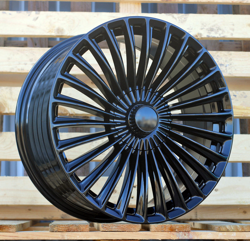 MERCEDES 9,5x19 5x112 ET45 66,6 FBX202 Noir brillant