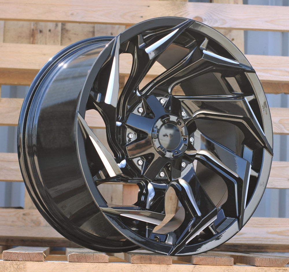 9x17 6x139,7 ET0 110,1 FBX203 Noir brillant