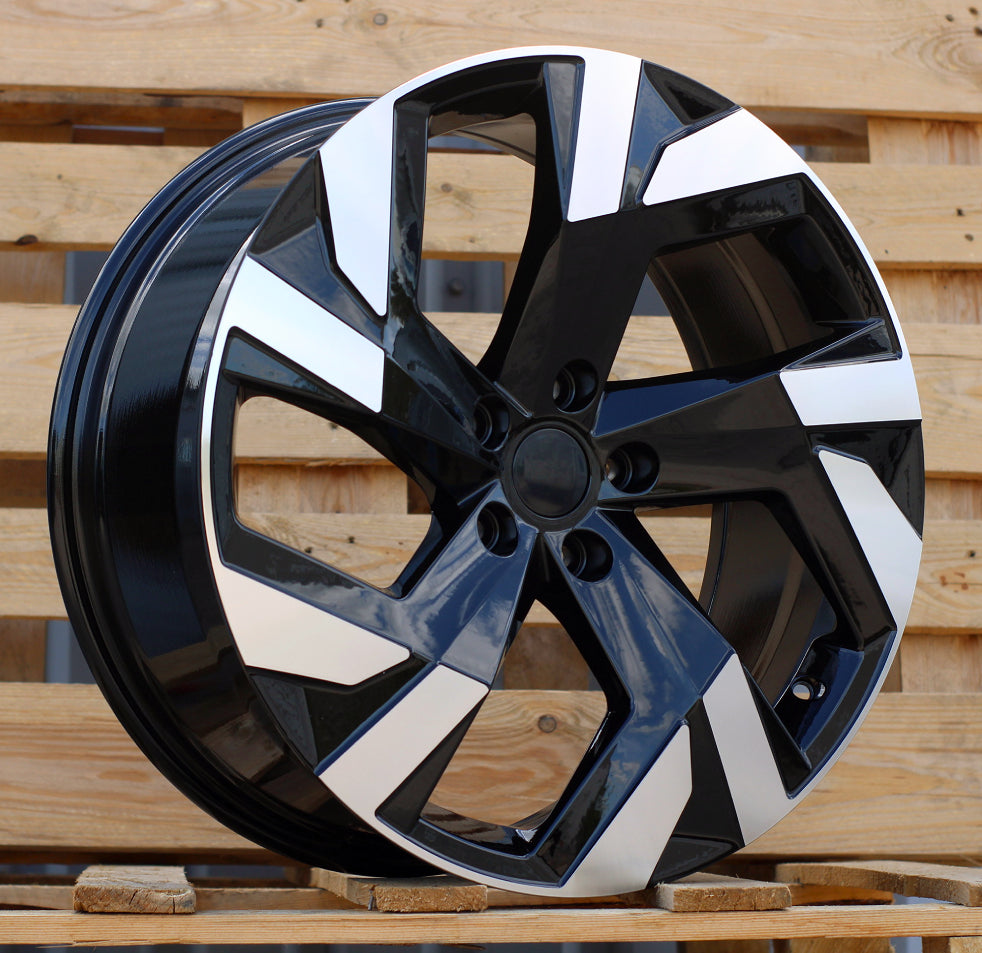 SKODA 8x19 5x112 ET40 57,1 FBX230 Noir poli