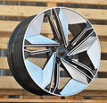 AUDI 8,5x19 5x112 ET35 66,6 FBX334 Argent brillant et noir