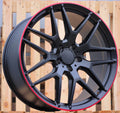 MERCEDES 10x21 5x130 ET35 84,1 FE115 Noir liseré rouge