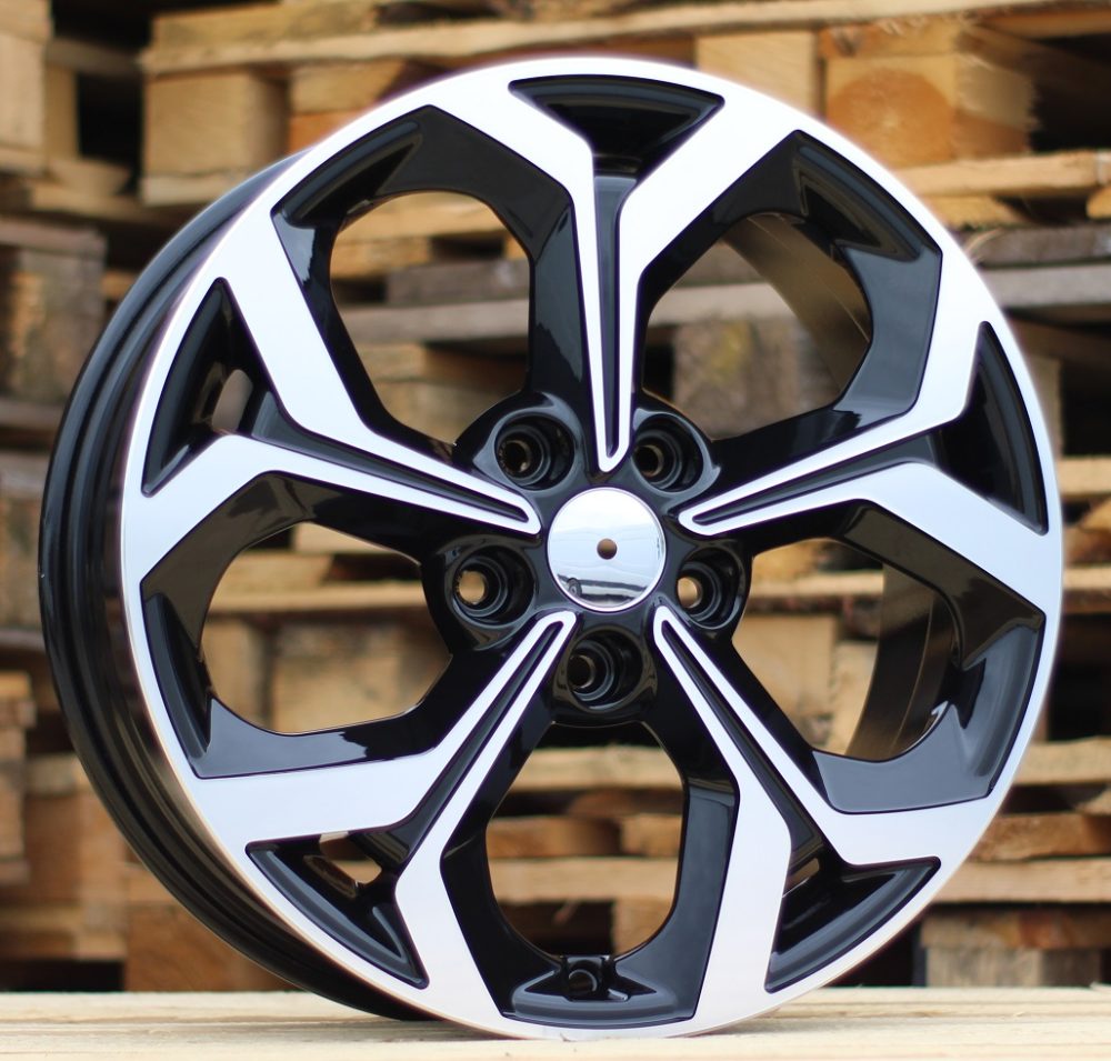 KIA 6x16 5x114,3 ET46 67,1 FE175 Noir poli