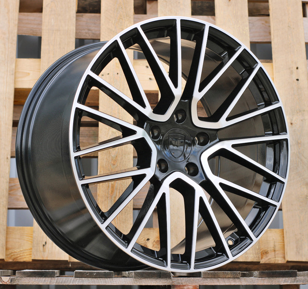PORSCHE 11x21 5x130 ET58 71,6 FE179 Noir poli