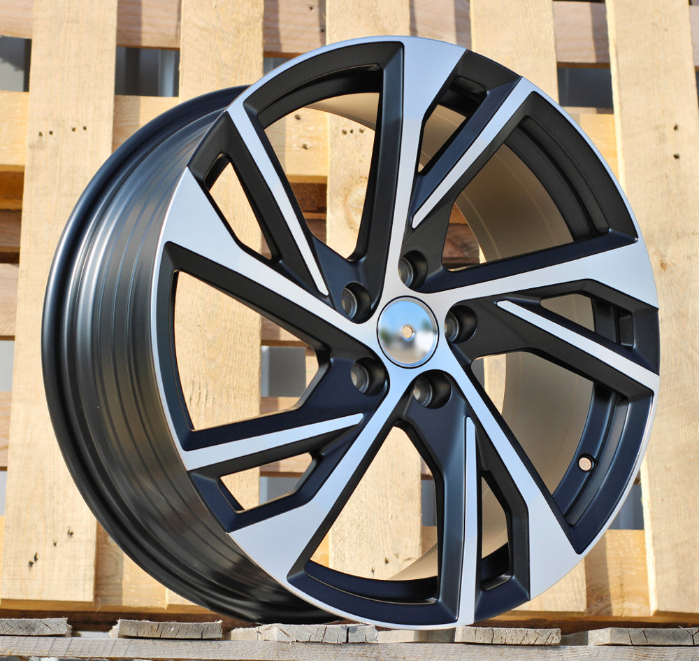 VOLVO 8x18 5x108 ET45 63,4 FE183 Noir poli semi-mat