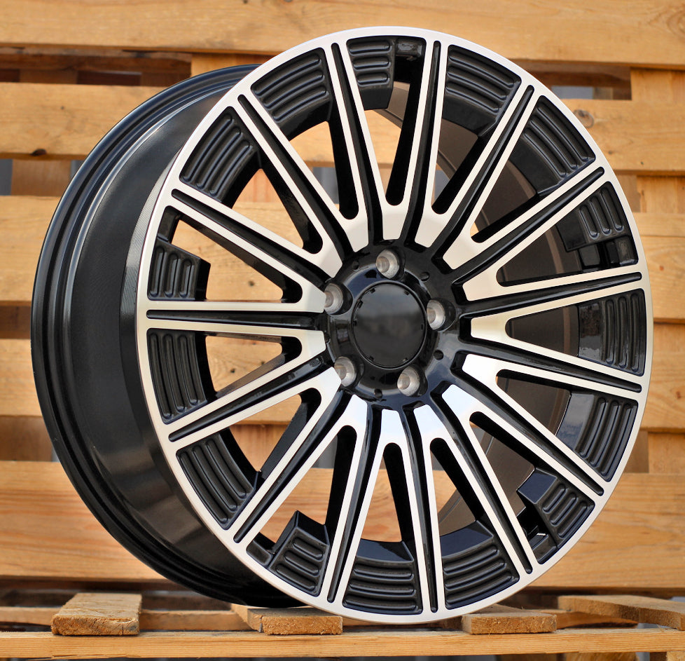 MERCEDES 8,5x19 5x112 ET35,5 66,6 FLB005 Noir poli