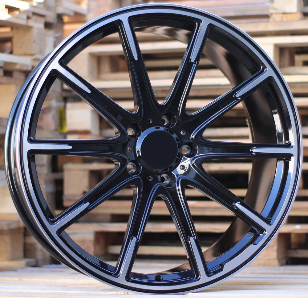 MERCEDES 10x22 5x130 ET30 84,1 FMB23 Noir poli