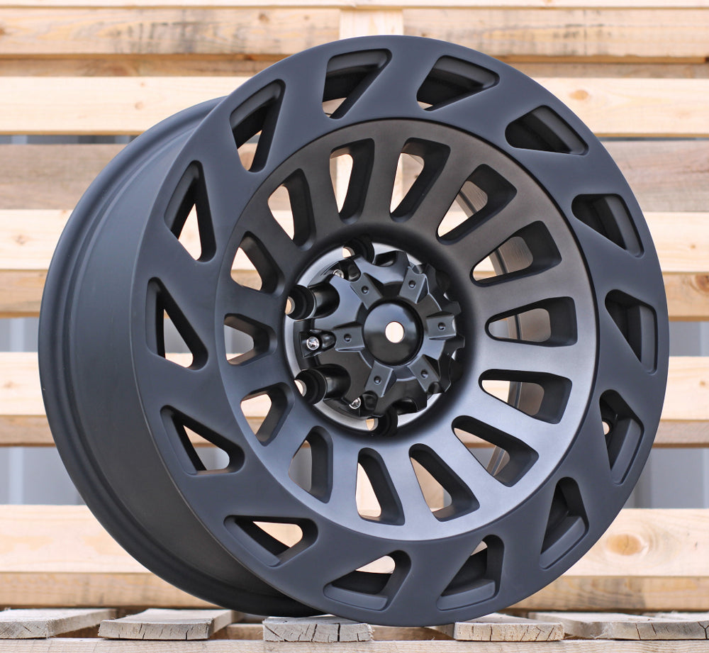 9x17 6x139,7 ET10 106,1 H1006 Noir mat et Gun Metal