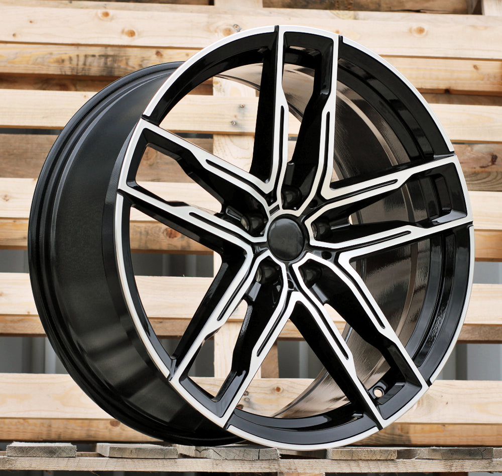 BMW 9,5x20 5x112 ET35 66,6 H3076F Noir poli