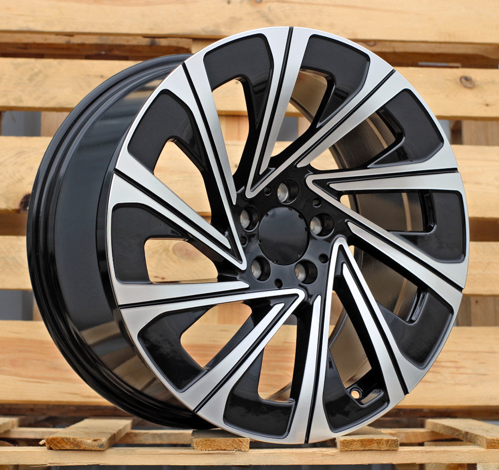 MERCEDES 8,5x19 5x112 ET35,5 66,6 H3141F Noir poli
