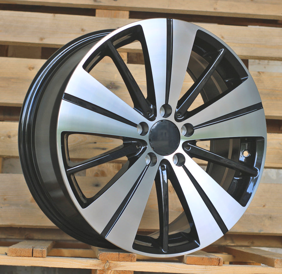 MERCEDES 7,5x18 5x112 ET52 66,6 H3298F Noir poli