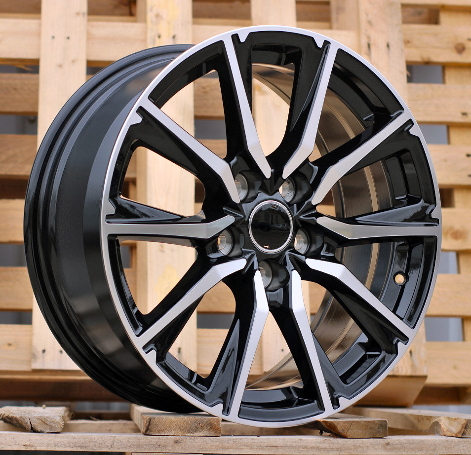 TOYOTA 7,5x17 5x114,3 ET40 60,1 H3347F Noir poli